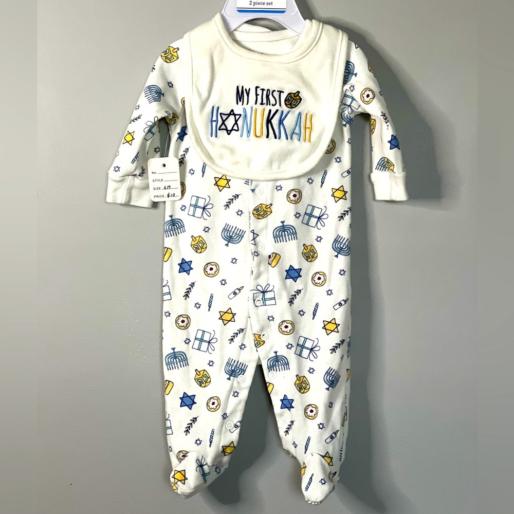 My first Hanukkah 2piece baby set
